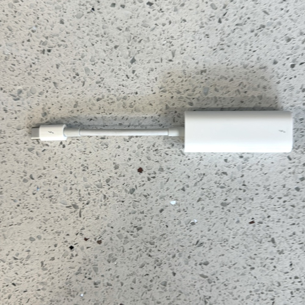 Apple thunderbolt, three adapter and white USB-C, and like new.